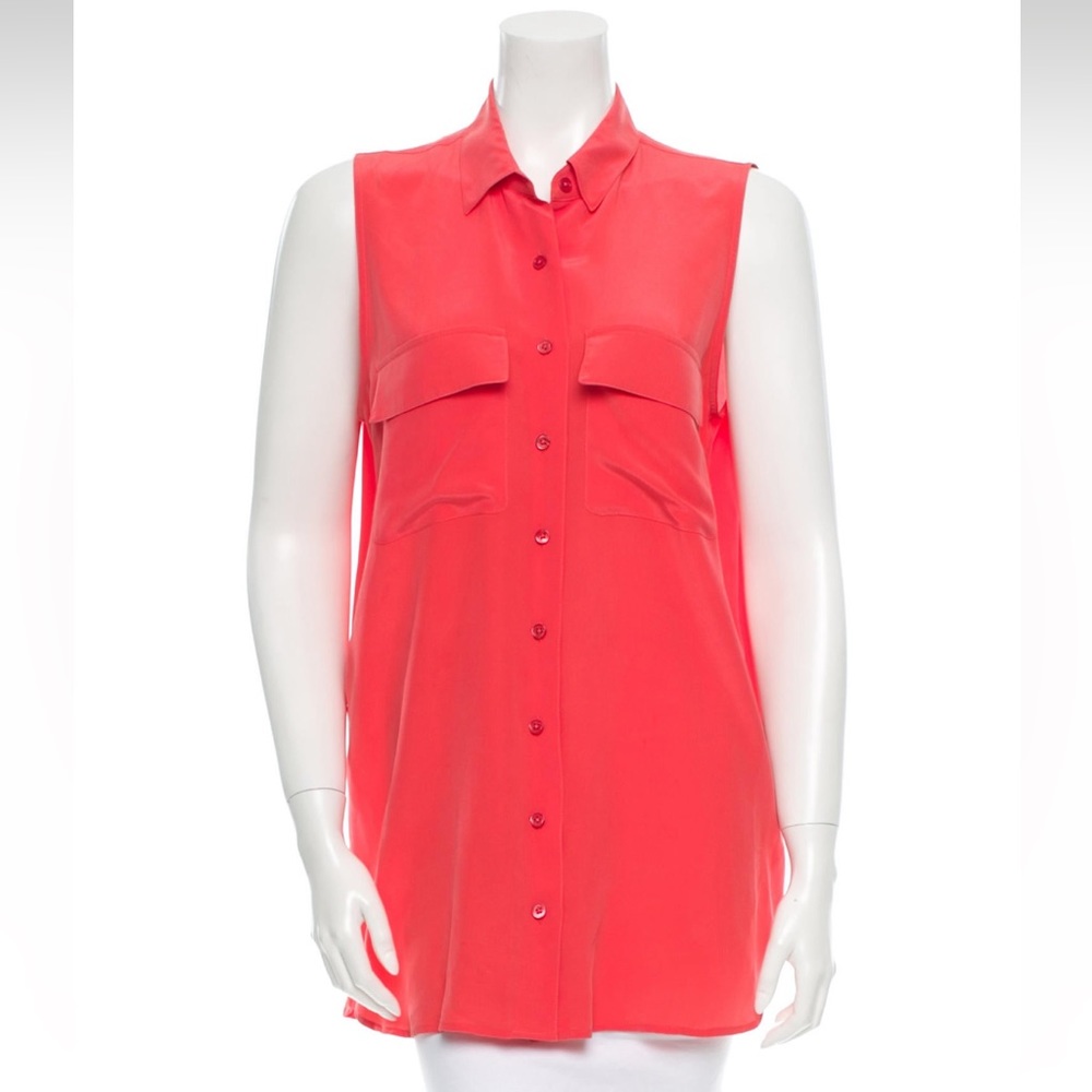 Pink Equipment silk sleeveless top